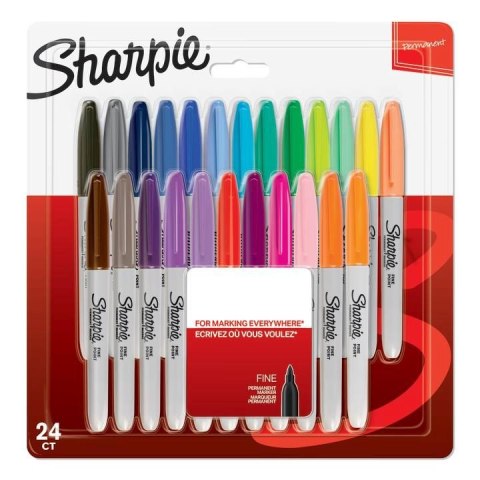 Markery permanentny SHARPIE FINE 24szt.-zestaw 2065405 (X)