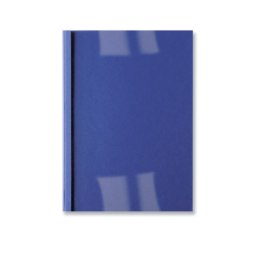 Okładki do bindowania termicznego GBC LeatherGrain, A4, 6 mm, niebieskie , 100 szt., IB451034