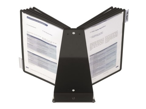 VARIO TABLE 10, zestaw stołowy z 10 panelami A4 Czarny 557001 DURABLE
