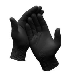 Rękawice nitrylowe L (100) czarne bezpudrowe 8%VAT