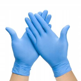 Rękawice nitrylowe S (100) niebieskie 8%VAT