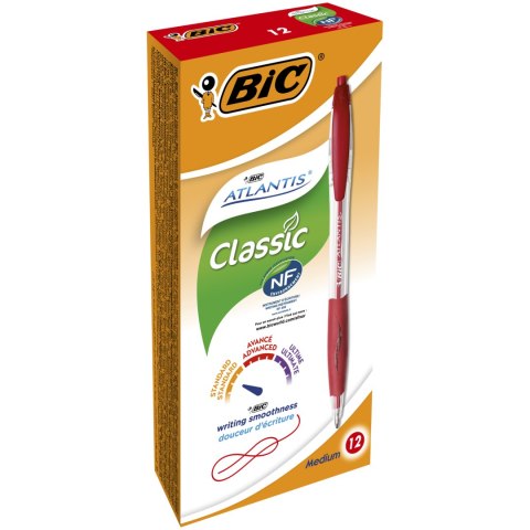 Długopis BIC Atlantis Classic czerwony, 8871331