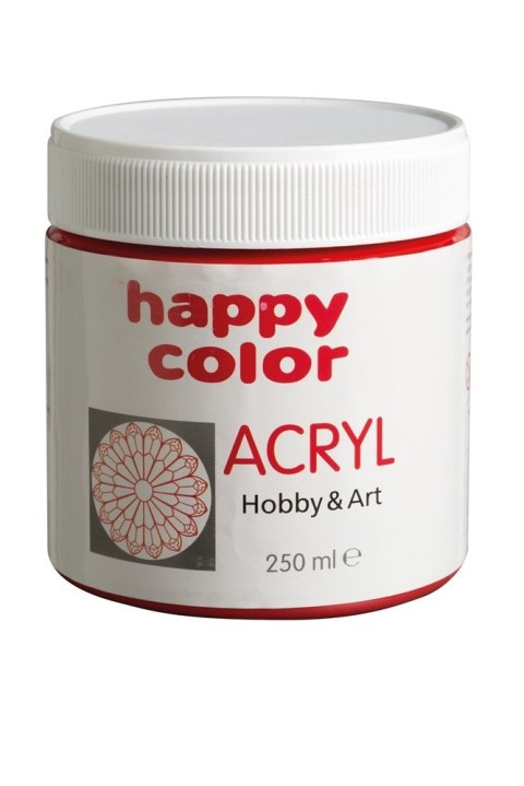 Farba akrylowa 250ml czerwony HA 7370 0250-2 Happy Color