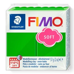 Kostka FIMO soft 57g, zielony, masa termoutwardzalna, Staedtler S 8020-53