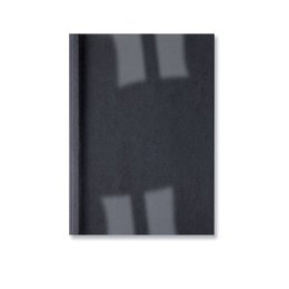 Okładki do bindowania termicznego GBC LeatherGrain, A4, 6 mm, czarne , 100 szt., IB451638
