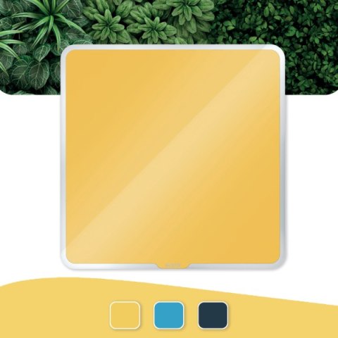 Szklana tablica magnetyczna Leitz Cosy 45x45cm, żółta 70440019