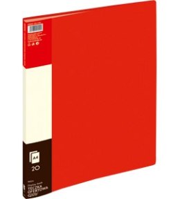 Teczka ofertowa 9002A, czerwony, 20 koszulek GRAND 120-1193