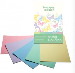 Blok Deco Spring A5, 170g, 20 ark, 5 kol., Happy Color HA 3817 1520-110