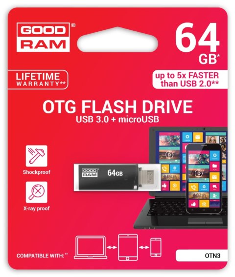 Pamięć_USB GOODRAM 64GB OTN3 czarny USB 3.0 OTN3-0640K0R11