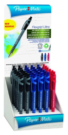 Display długopis automatyczny FLEXGRIP ELITE 1.4mm niebieski, 36szt.,PAPER MATE S0189343