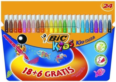 Flamastry BIC Kids Kid Couleur 24 szt 8418005