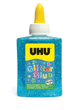 Klej brokatowy GLITTER GLUE niebieski butelka 88ml UHU 49980