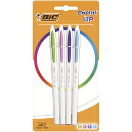 Długopis BIC Cristal Up mix FUN Blister 4szt, 949870