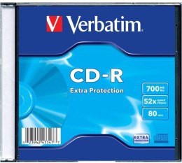 Płyta CD-R VERBATIM SLIM 700MB x52 Extra Protection 43347 (X)