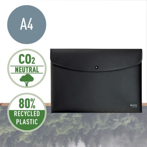 Teczka kopertowa Recycle A4 PP, czarna Leitz, 46780095