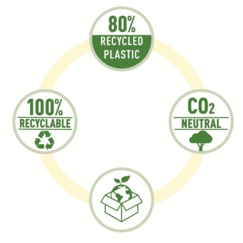 Teczka kopertowa Recycle A4 PP, czarna Leitz, 46780095