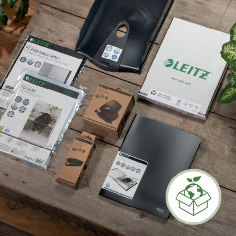 Teczka kopertowa Recycle A4 PP, czarna Leitz, 46780095