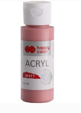 Farba akrylowa Matt, 60 ml, drewno różane, Happy Color HA 7375 0060-124