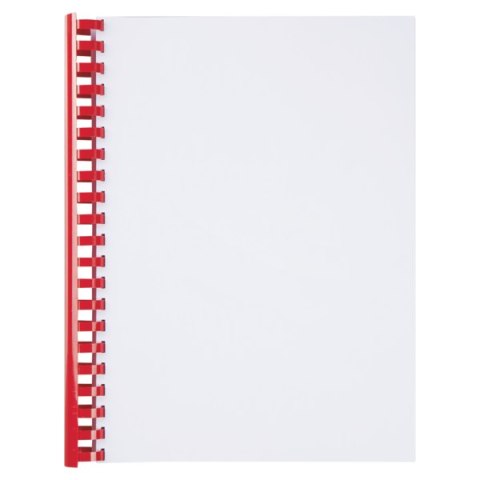 Grzbiety do bindowania plastikowe GBC Combs, A4, 25 mm, czerwone , 50 szt. 4028222