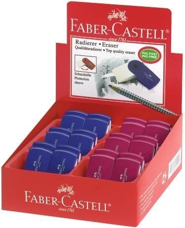 Gumka SLEEVE mini czer/nieb FC182411 FABER CASTELL (X)