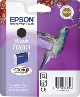 Tusz Epson (C13T08014011) czarny 7,4ml T0801 do Stylus Photo R-265/285/360
