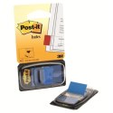 Zakładki indeksujące POST-IT_ (680-B2EU), PP, 25,4x43,2mm, 2x50 kart., niebieskie