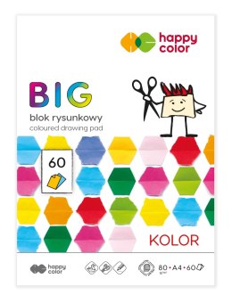 Blok rysunkowy kolorowy BIG A4 80g 15kol 3708 2030 B60