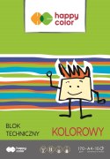 Blok techniczny kolor 170g A4 HAPPY COLOR 3550 2030-09