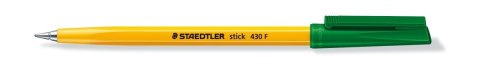 Długopis STICK F430 zielony STEADLER