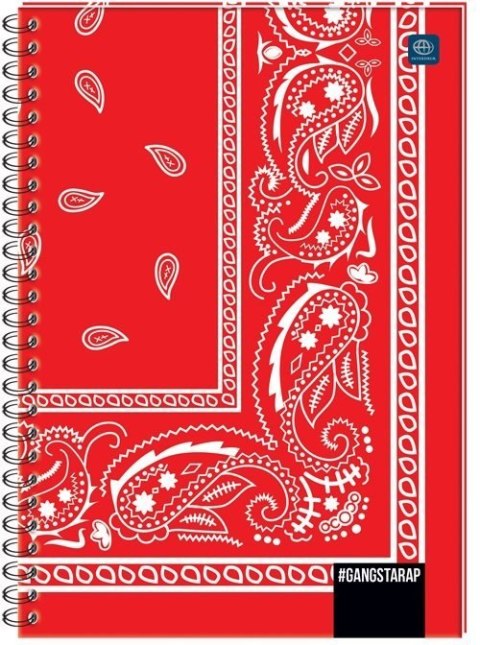 Kołobrulion A5 80k kratka z kolorowym marginesem INTERDRUK