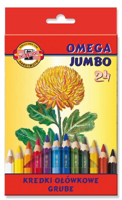 Kredki Omega Jumbo 3374-24kol KOH.