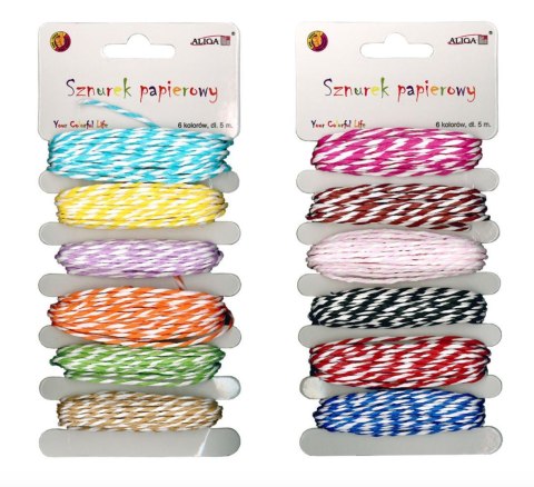 Sznurek papierowy RT-3794 przeplatany ALIGA