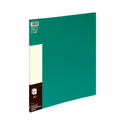 Teczka ofertowa 9001A, zielony, 10 koszulek GRAND 120-1817