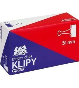 Klip 51mm 12szt (2 cale) czarny GRAND 110-1096