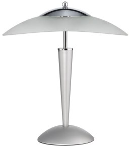 Lampka biurkowa UNILUX CRISTAL, metaliczna szara dotykowy włącznik, 400064642