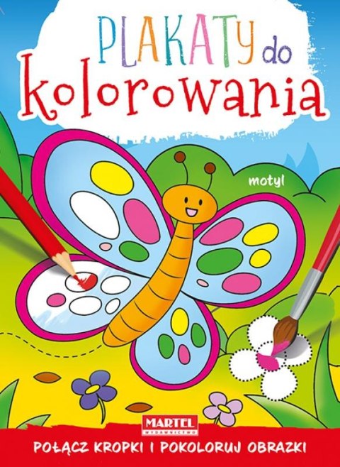 Plakaty do kolorowania - Motyl MARTEL