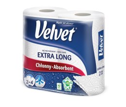 Ręcznik Velvet Extra Long Biały 2 rolki