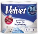 Ręcznik Velvet Extra Long Biały 2 rolki