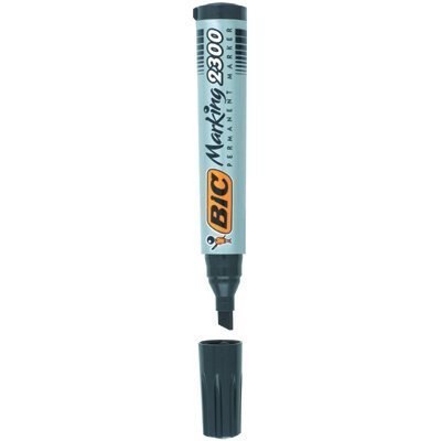 Marker permanentny BIC 2300 Ecolutions zielony ścięta końcówka, 8209233