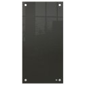 Mała podłużna szklana tablica suchościeralna Nobo Home 300x600mm, czarna 1915609