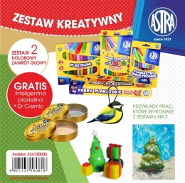 Zestaw kreatywny nr 2 - kolorowy zawrót głowy - szare pudełko ASTRA, 334120005