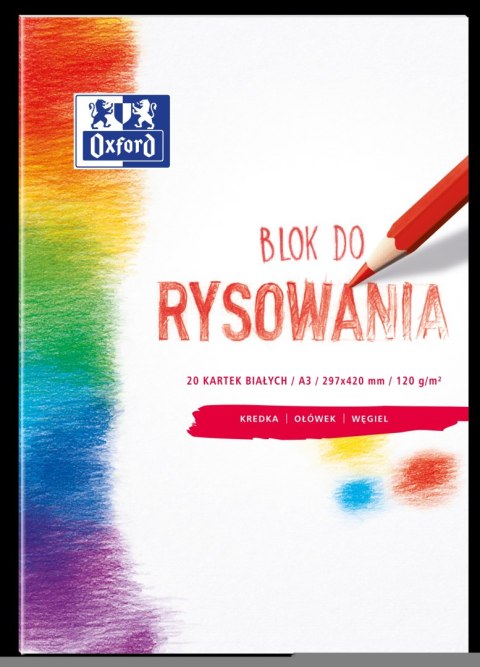 Blok rysowania OXFORD A3 20k 120G biały 400093197