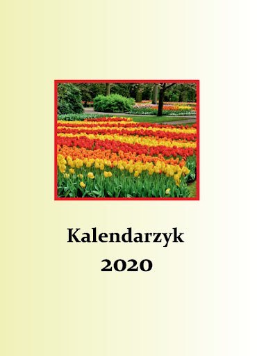 Terminarzyk A7 kieszonkowy, okładka kartonowa M8 BESKIDY