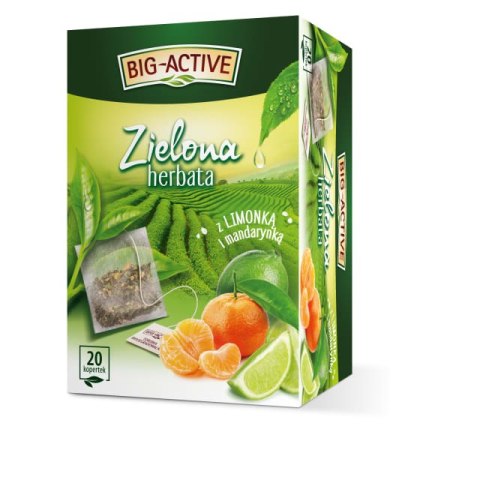 Herbata BIG-ACTIVE MANDARYNKA-LIMONKA zielona 20 kopert/30g