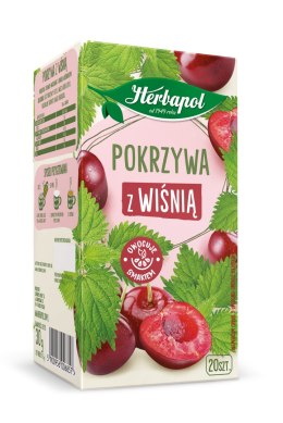 Herbata HERBAPOL ZIELNIK POLSKi pokrzywa z wiśnią (20 torebek)