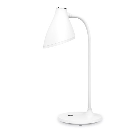 Lampka biurkowa biała akumulatorowa LED 5W VINTAGE PDL6730 USB Platinet