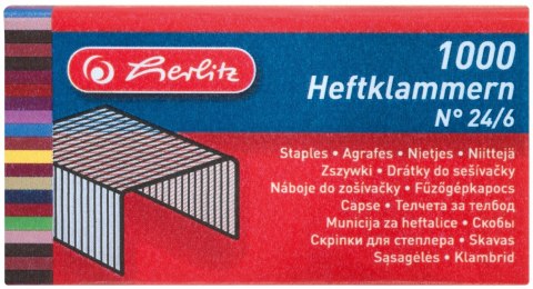 Zszywki 24/6, 1000 sztuk 8760514 Herlitz