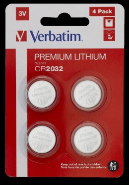 Baterie VERBATIM LITHIUM CR2032 BLISTER 4szt. 49533