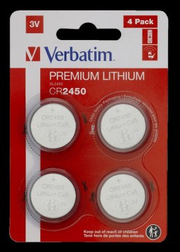 Baterie VERBATIM LITHIUM CR2450 BLISTER 4szt. 49535