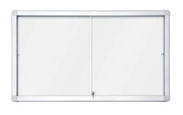 Gablota magnetyczno-suchościeralna 2x3 970x700mm z przesuwanymi drzwiami GS18A4PD